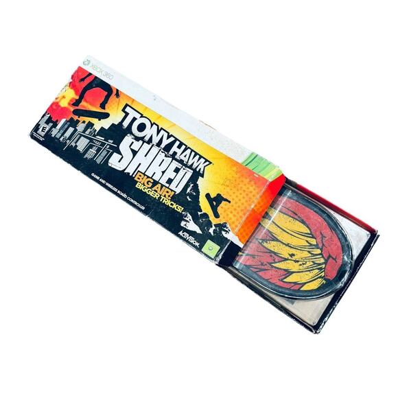 Tony Hawk Shred Big Air Bigger Tricks Xbox 360 Game & Wireless Box New - Picture 1 of 6